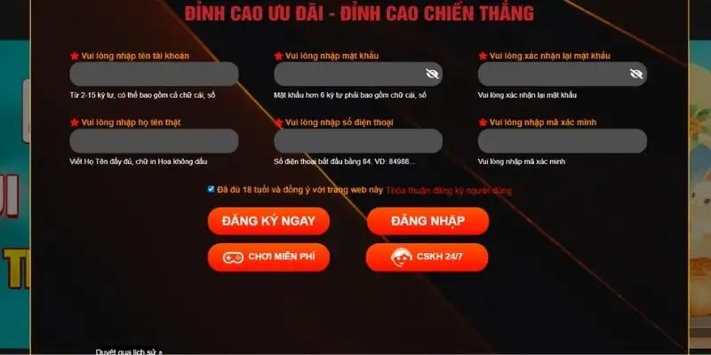 Chương trình đăng ký mới nhận 88K áp dụng mọi hội viên